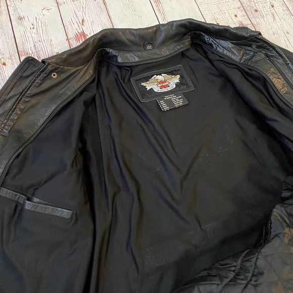 Harley-Davidson Old Forge Leather Motorcycle Jacket - 2XL - Picture 7 of 12